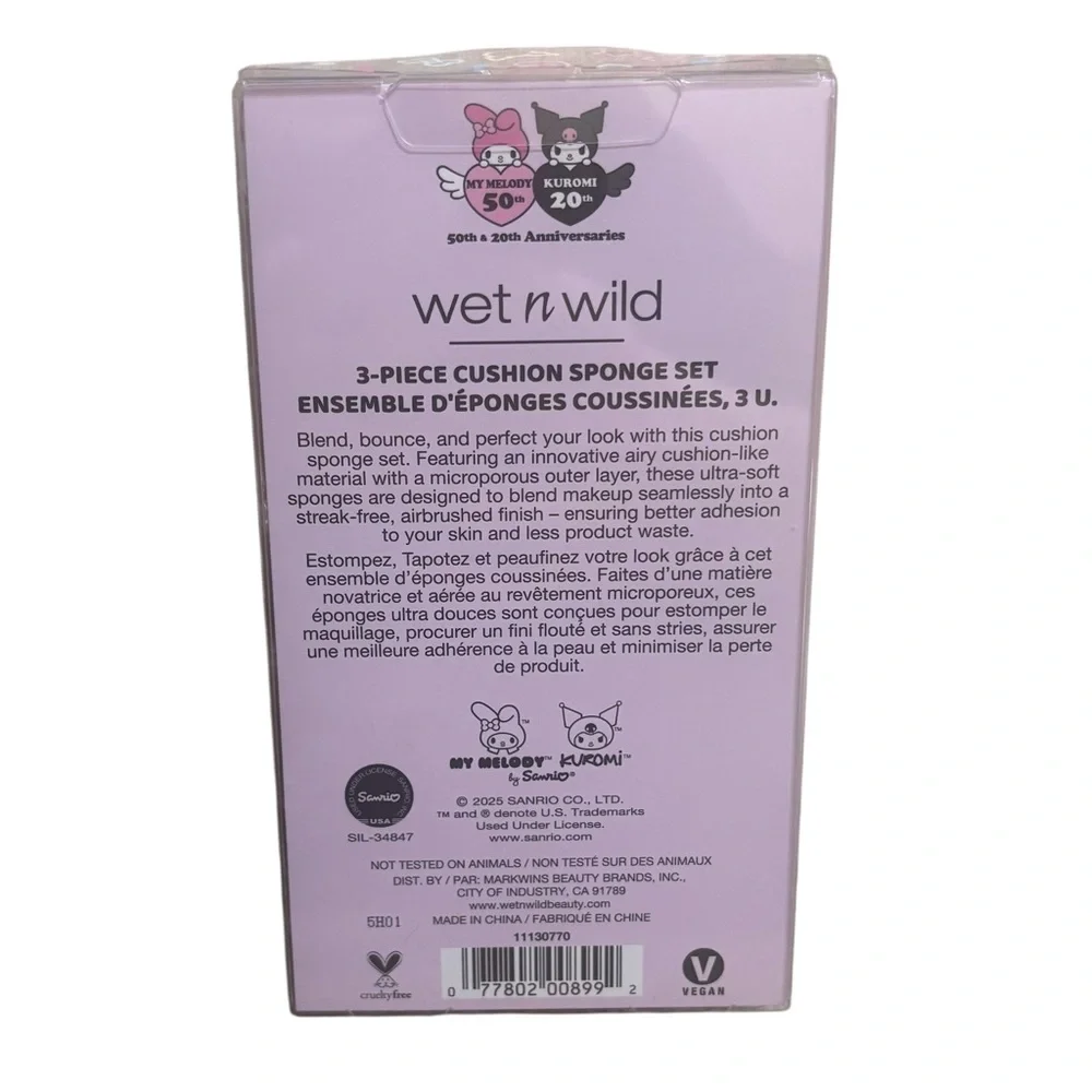 Wet N Wild My Melody Kuromi Makeup Sponge Set